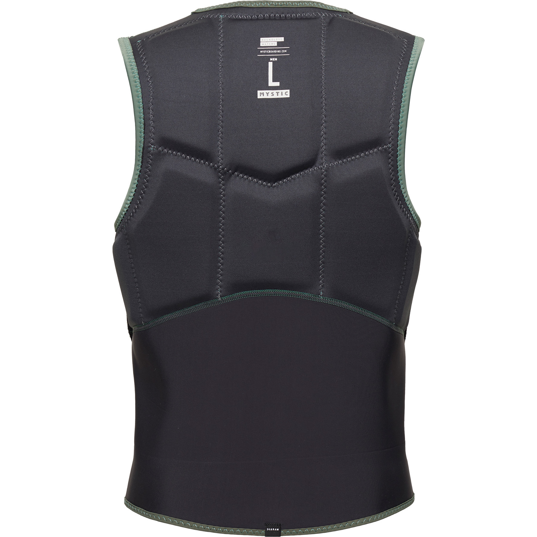 2025 Mystic Hommes Star Front Zip Kite Impact Vest 35005.23023 - Dark Olive
